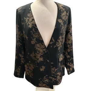 Rafaella size small black and gold blazer new with tag